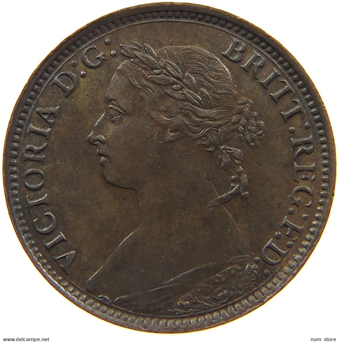 GREAT BRITAIN FARTHING 1886 Victoria 1837-1901 #t157 0083 - B. 1 Farthing