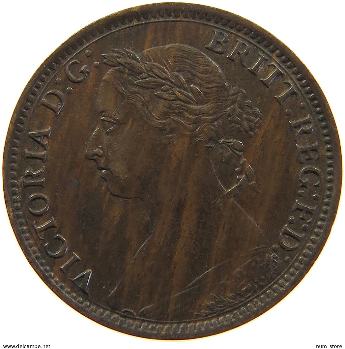 GREAT BRITAIN FARTHING 1886 Victoria 1837-1901 #s010 0083 - B. 1 Farthing