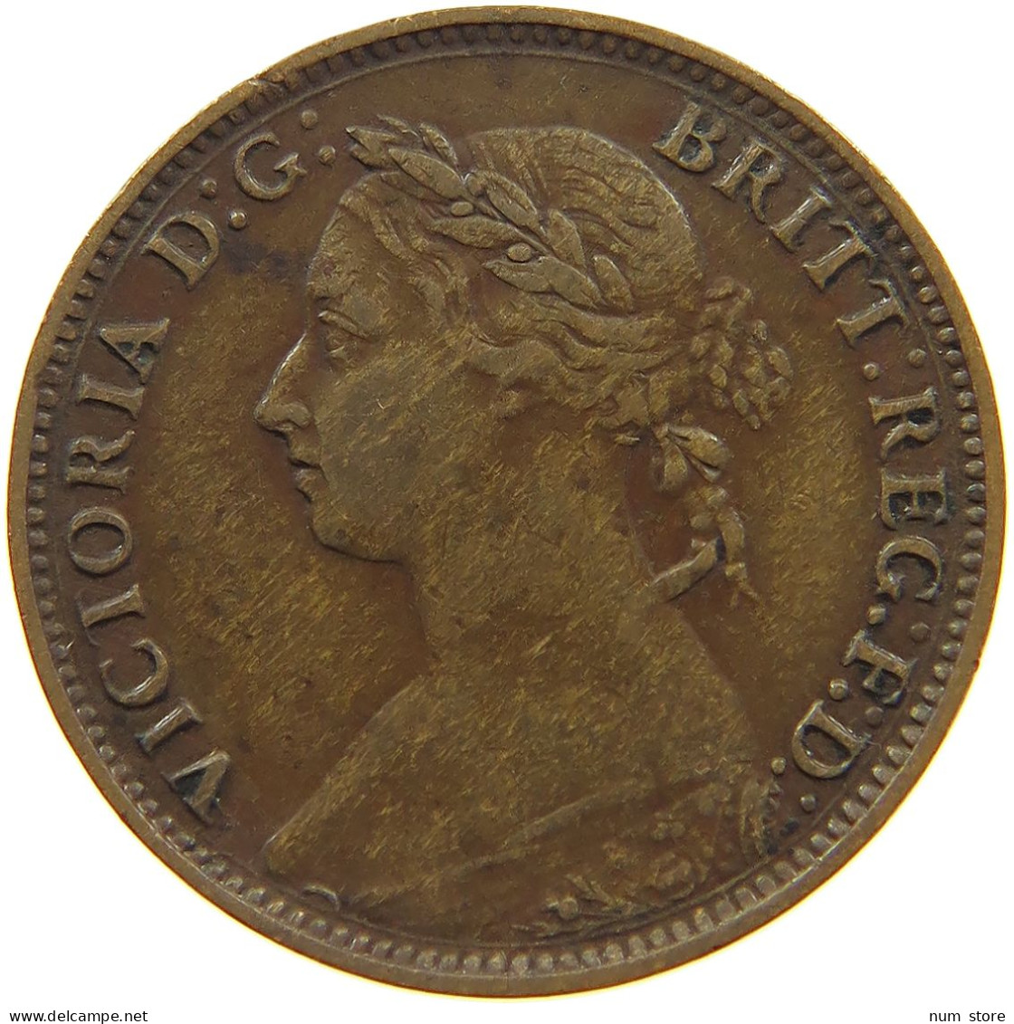 GREAT BRITAIN FARTHING 1886 Victoria 1837-1901 #a011 0833 - B. 1 Farthing