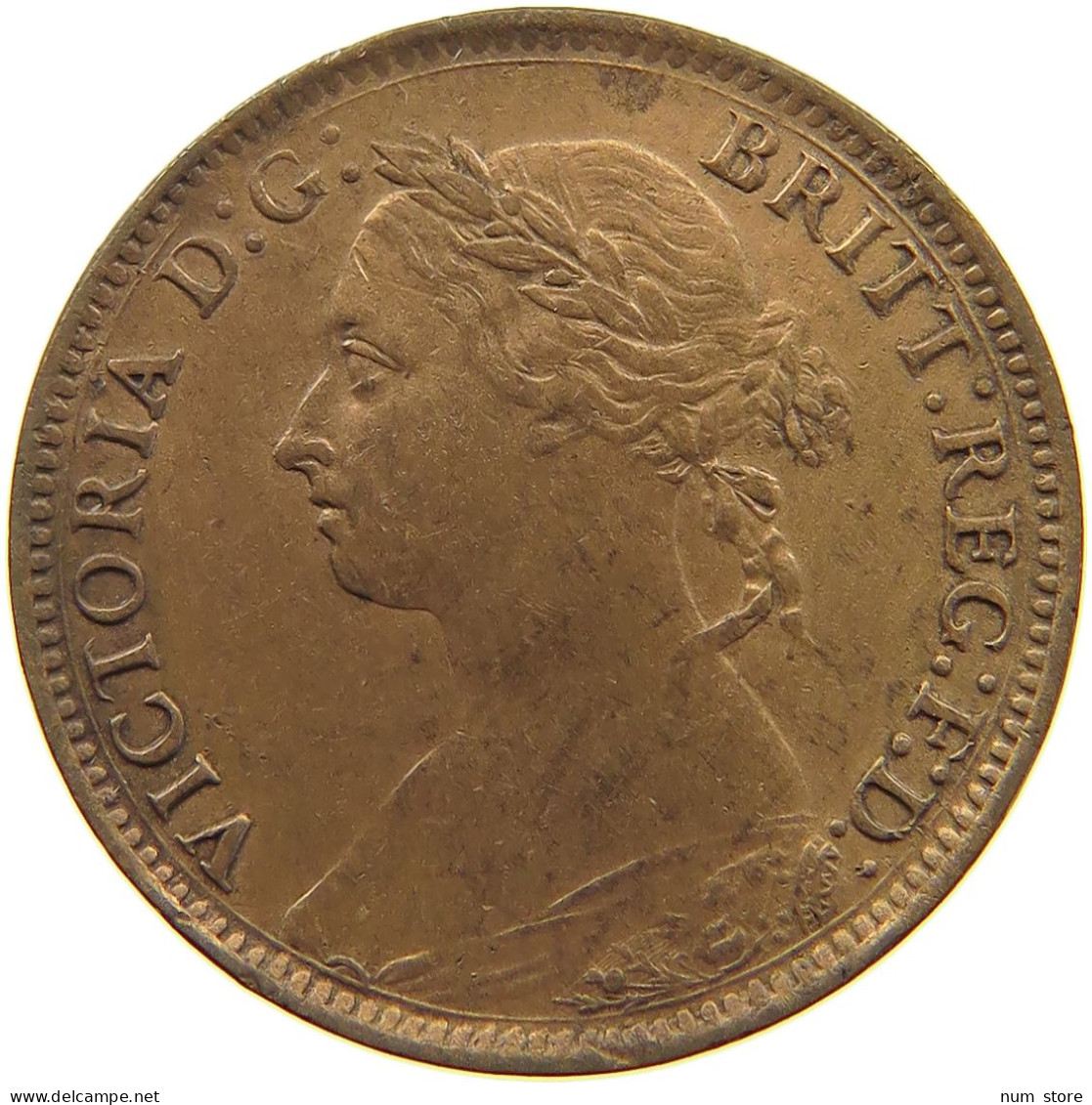 GREAT BRITAIN FARTHING 1886 Victoria 1837-1901 #a075 0421 - B. 1 Farthing