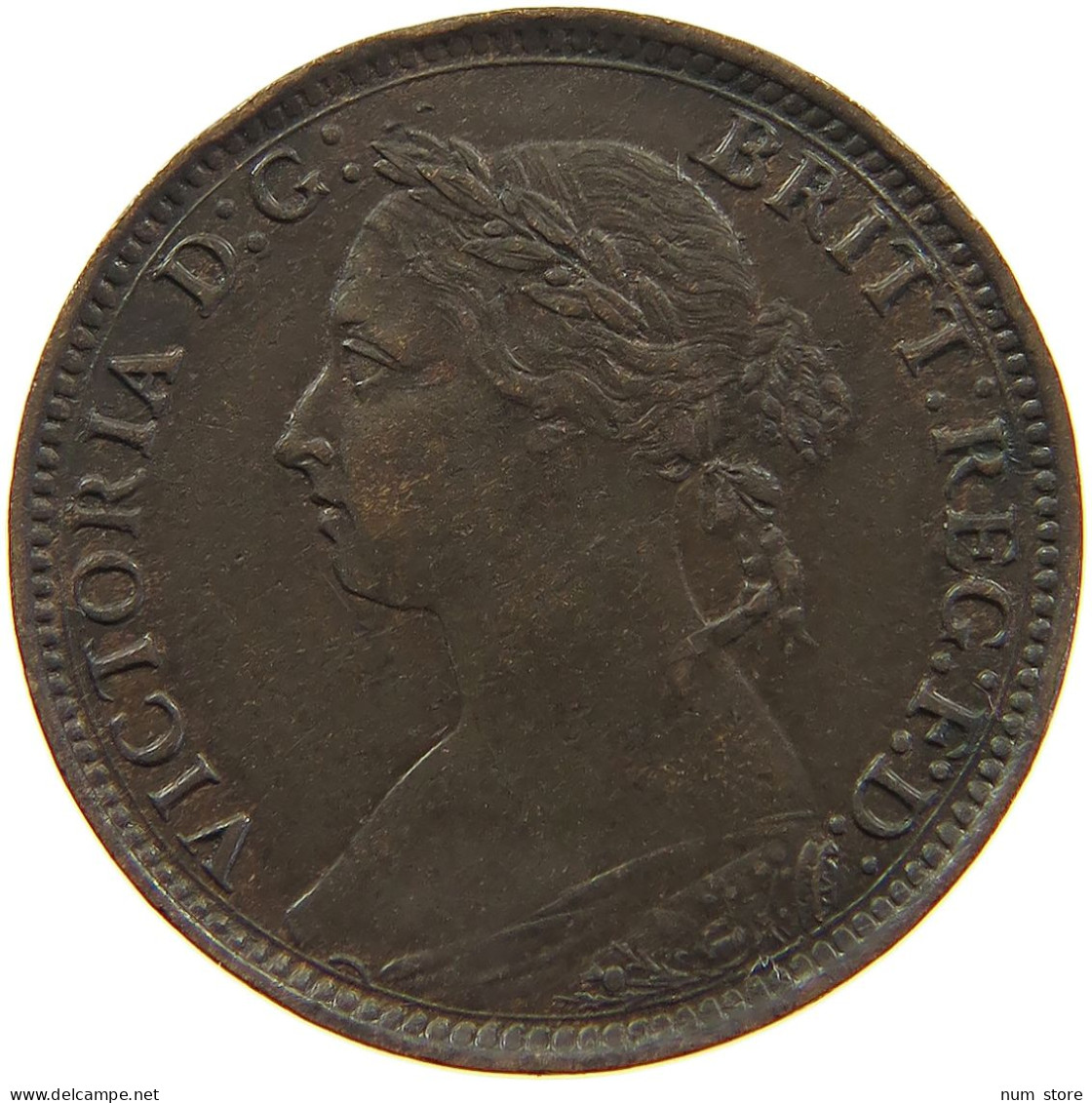 GREAT BRITAIN FARTHING 1886 Victoria 1837-1901 #a011 0773 - B. 1 Farthing
