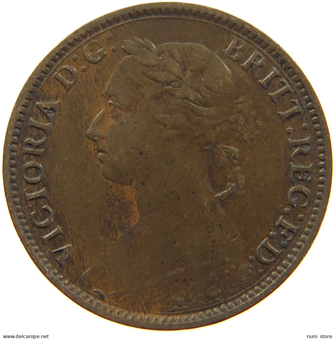 GREAT BRITAIN FARTHING 1885 Victoria 1837-1901 #s024 0115 - B. 1 Farthing