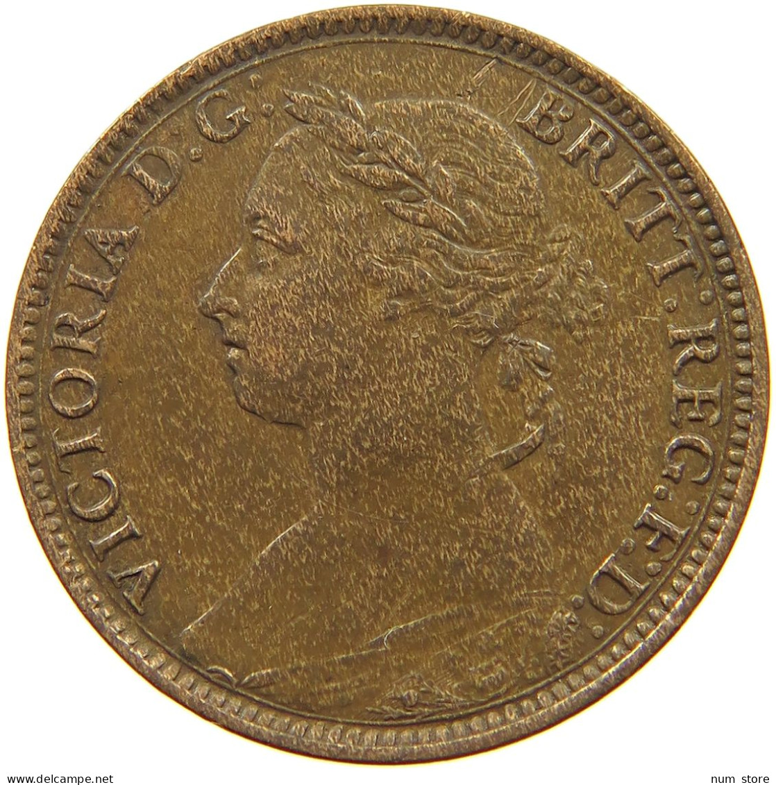 GREAT BRITAIN FARTHING 1885 Victoria 1837-1901 #s055 0109 - B. 1 Farthing