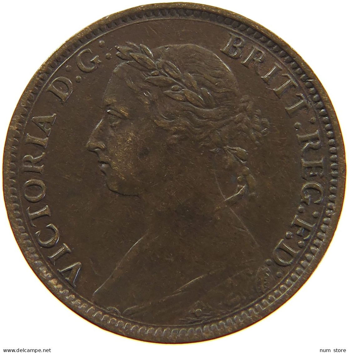 GREAT BRITAIN FARTHING 1885 Victoria 1837-1901 #s010 0171 - B. 1 Farthing