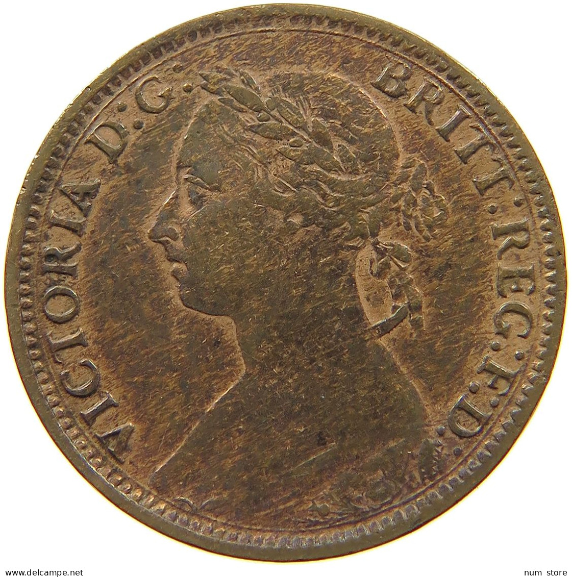 GREAT BRITAIN FARTHING 1885 Victoria 1837-1901 #c083 0387 - B. 1 Farthing