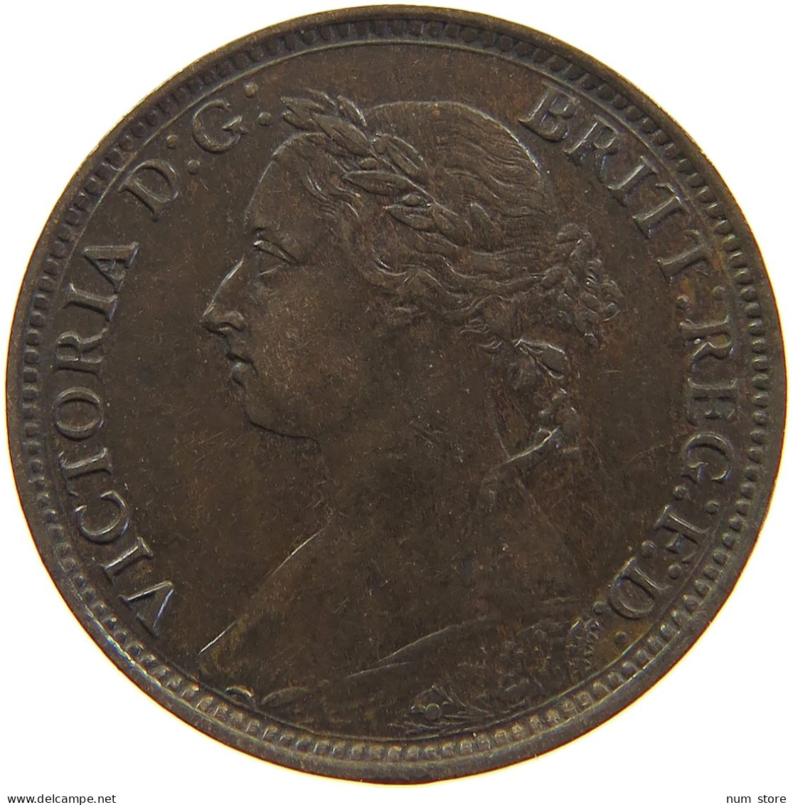 GREAT BRITAIN FARTHING 1885 Victoria 1837-1901 #c063 0087 - B. 1 Farthing