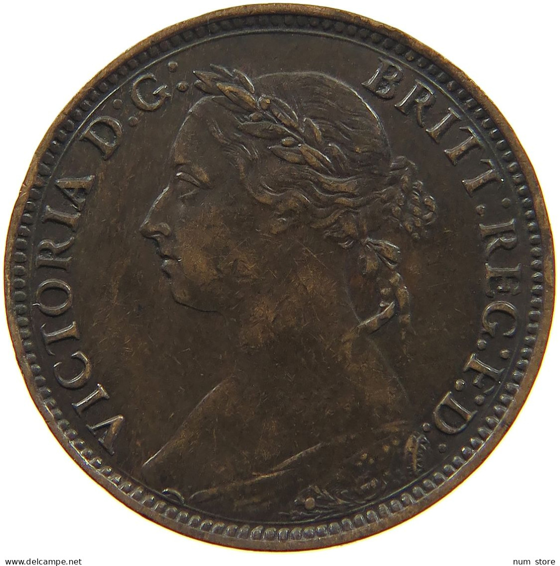 GREAT BRITAIN FARTHING 1885 Victoria 1837-1901 #c006 0193 - B. 1 Farthing