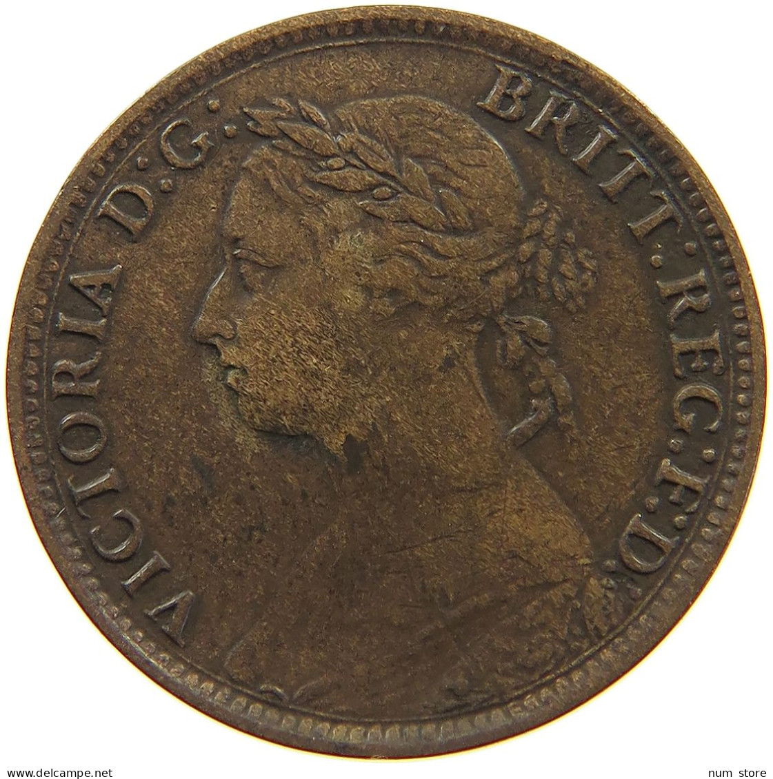 GREAT BRITAIN FARTHING 1885 Victoria 1837-1901 #a011 0783 - B. 1 Farthing