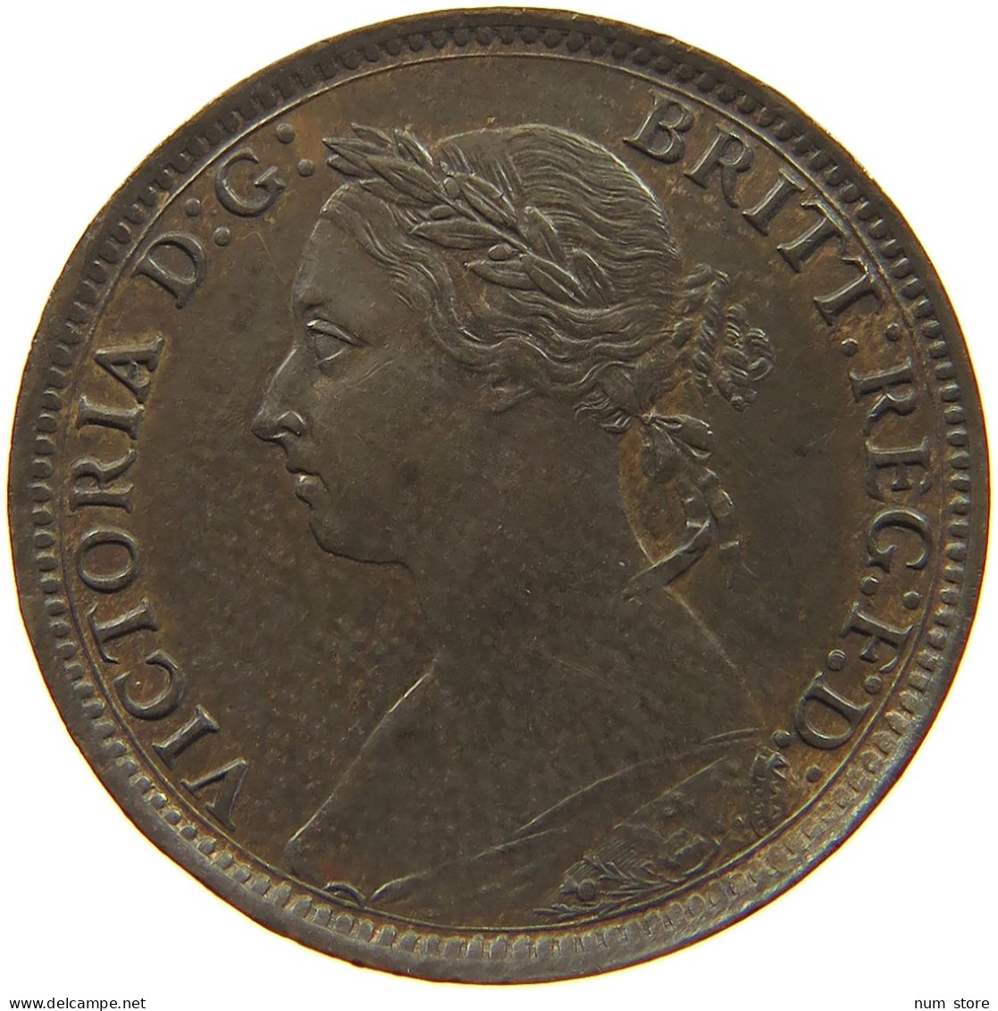 GREAT BRITAIN FARTHING 1885 Victoria 1837-1901 #c036 0089 - B. 1 Farthing