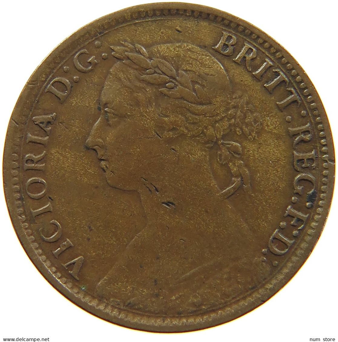 GREAT BRITAIN FARTHING 1884 Victoria 1837-1901 #s029 0203 - B. 1 Farthing