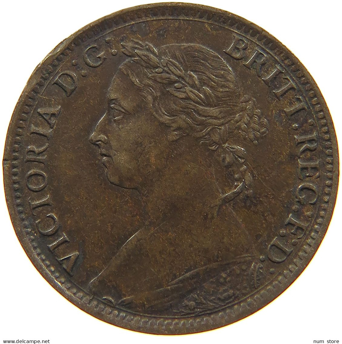 GREAT BRITAIN FARTHING 1886 Victoria 1837-1901 #c081 0333 - B. 1 Farthing