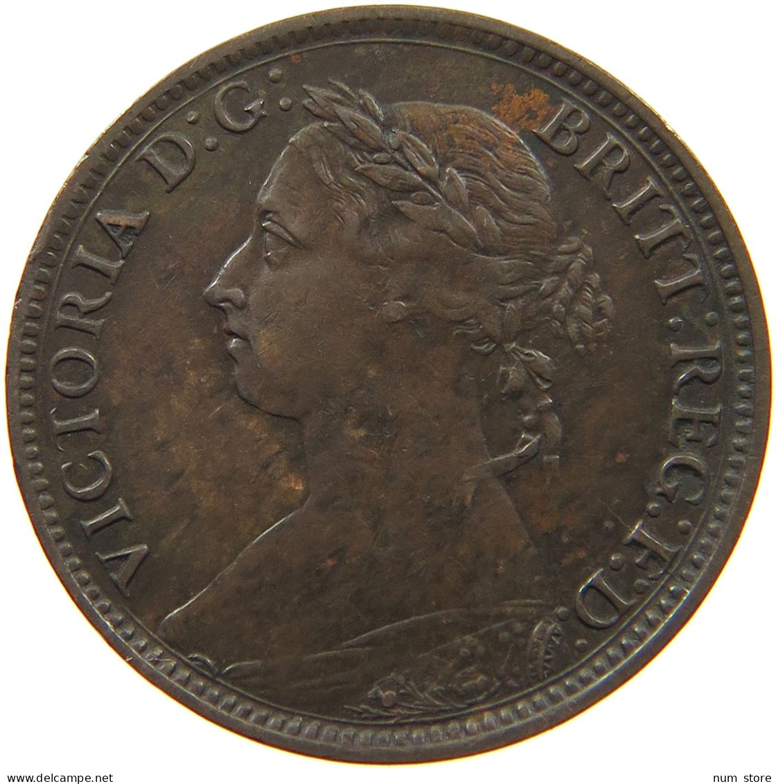 GREAT BRITAIN FARTHING 1883 Victoria 1837-1901 #t073 0217 - B. 1 Farthing