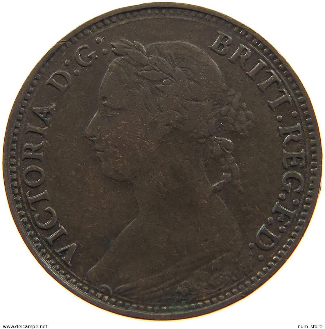 GREAT BRITAIN FARTHING 1881 Victoria 1837-1901 #a011 0777 - B. 1 Farthing