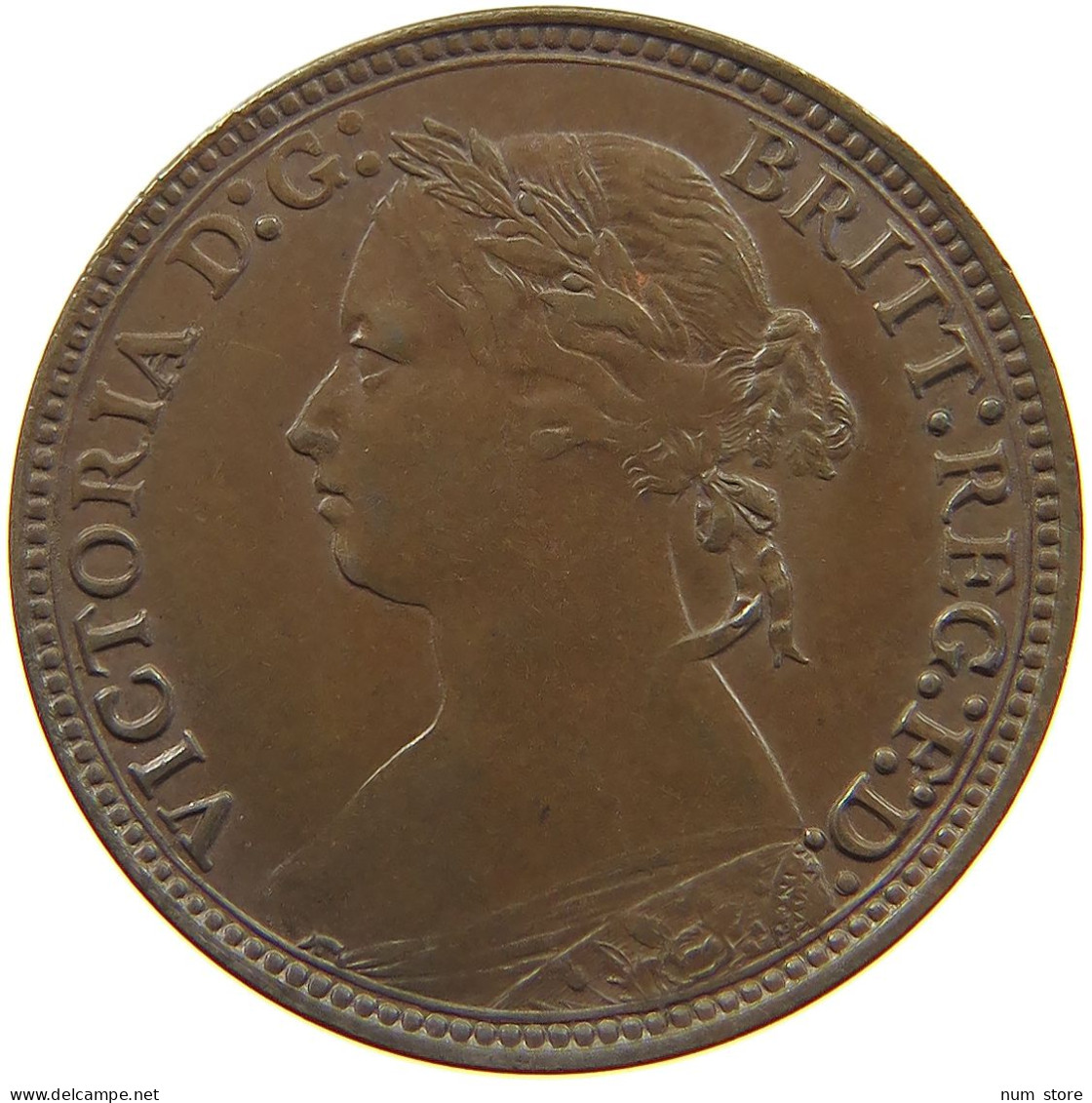 GREAT BRITAIN FARTHING 1879 Victoria 1837-1901 #c081 0335 - B. 1 Farthing