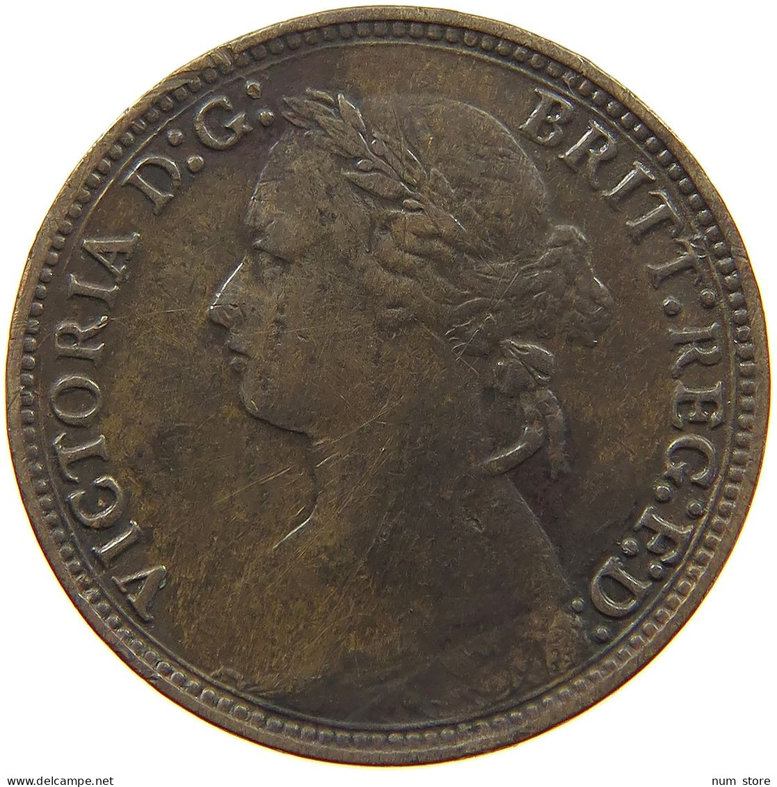 GREAT BRITAIN FARTHING 1879 Victoria 1837-1901 #a058 0127 - B. 1 Farthing