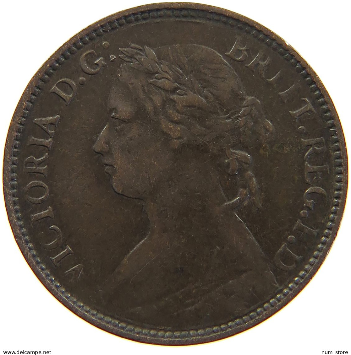 GREAT BRITAIN FARTHING 1875 H Victoria 1837-1901 #s010 0105 - B. 1 Farthing