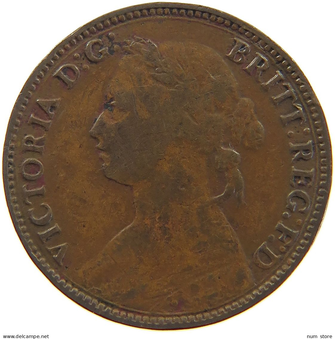 GREAT BRITAIN FARTHING 1874 H Victoria 1837-1901 #a066 0805 - B. 1 Farthing