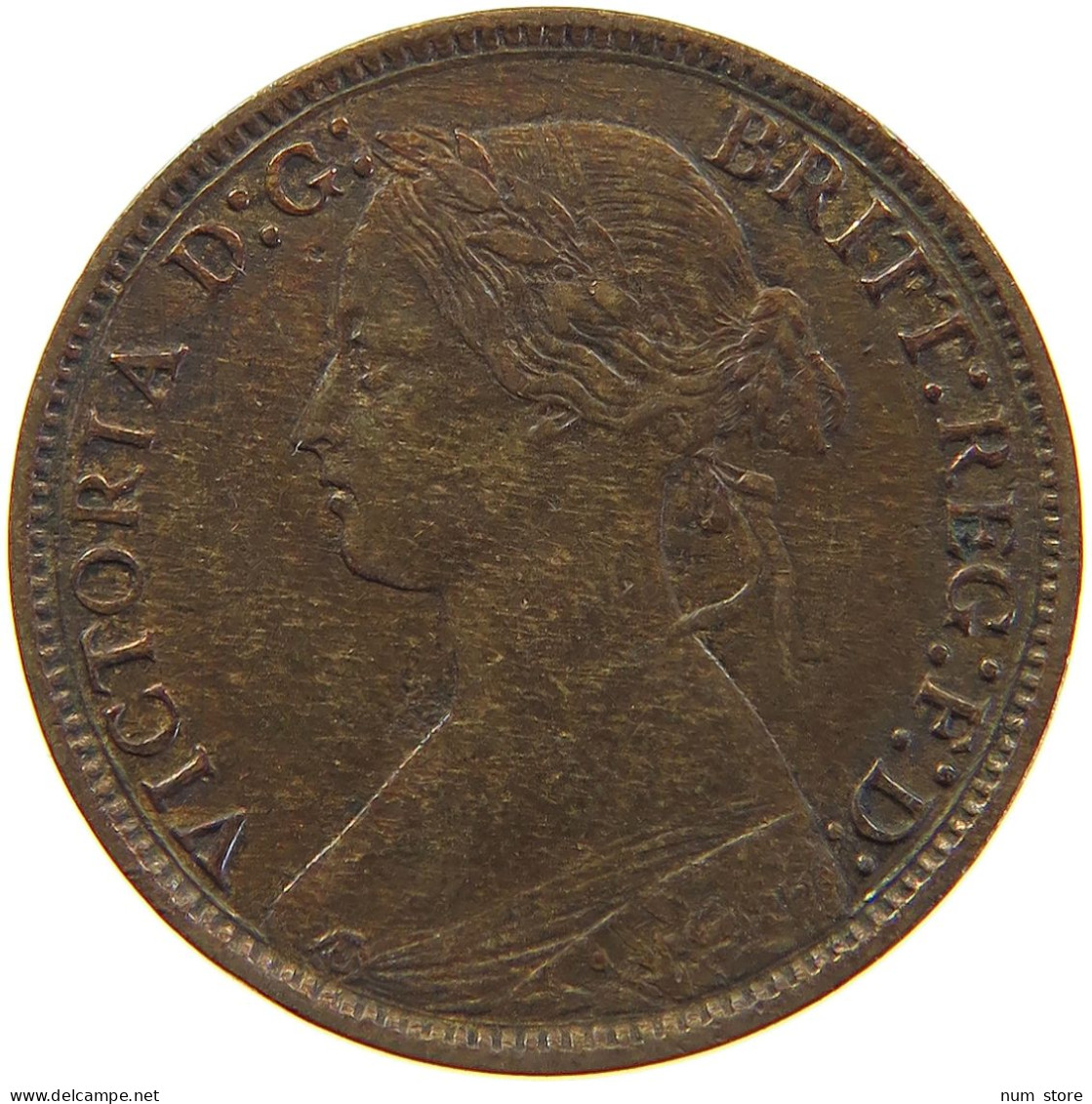 GREAT BRITAIN FARTHING 1873 Victoria 1837-1901 #c063 0101 - B. 1 Farthing