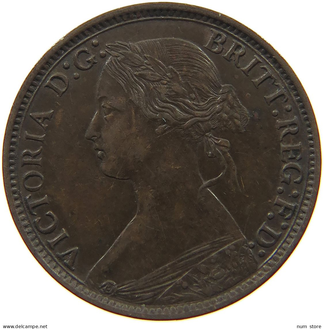 GREAT BRITAIN FARTHING 1873 Victoria 1837-1901 #c081 0345 - B. 1 Farthing