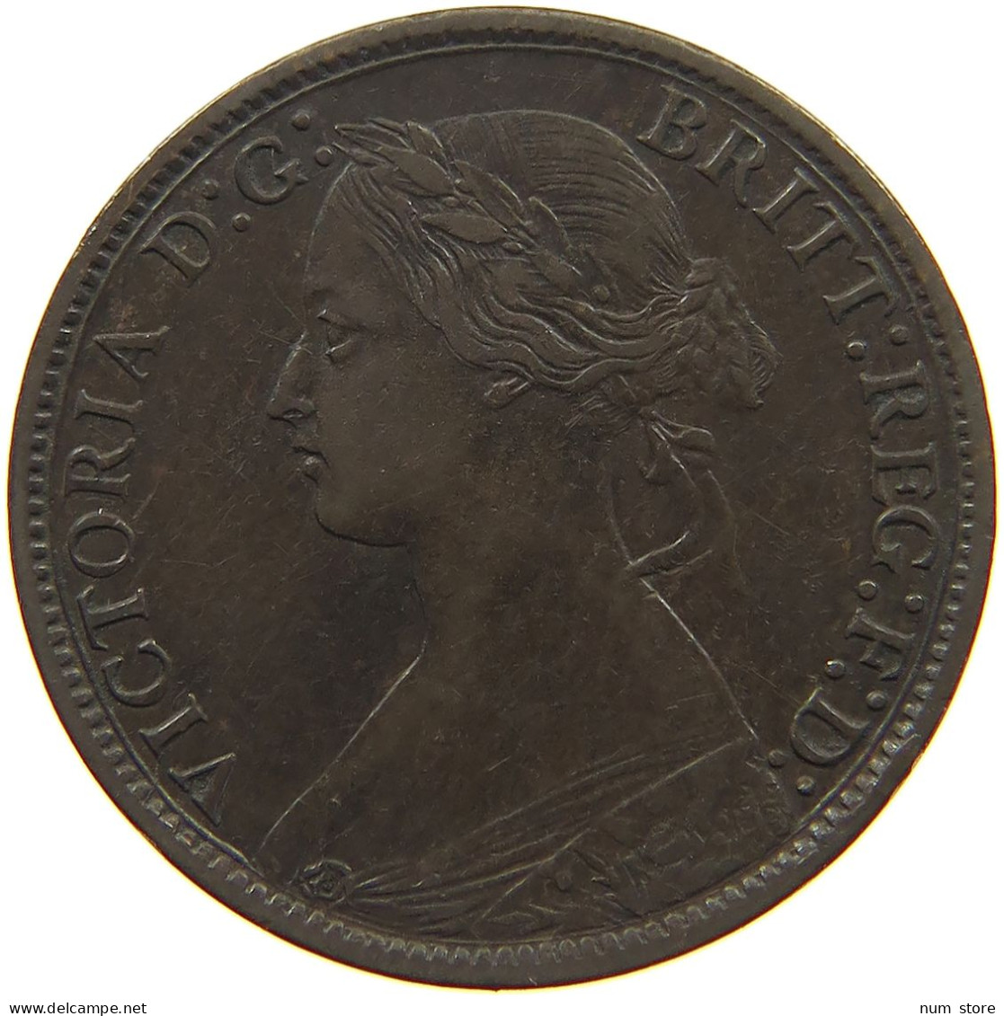 GREAT BRITAIN FARTHING 1868 Victoria 1837-1901 #c036 0097 - B. 1 Farthing