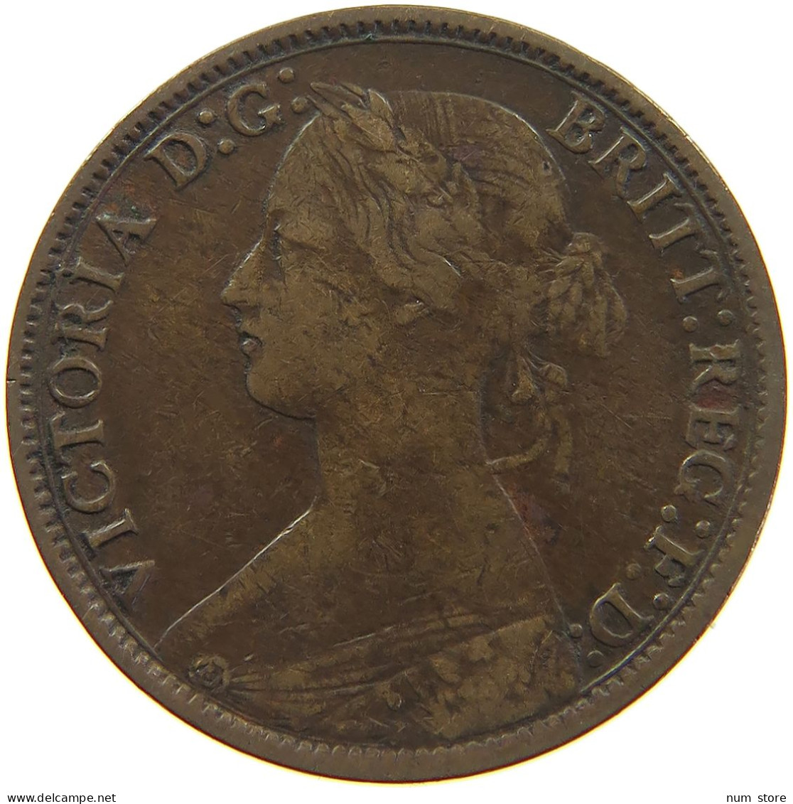 GREAT BRITAIN FARTHING 1872 Victoria 1837-1901 #c063 0075 - B. 1 Farthing