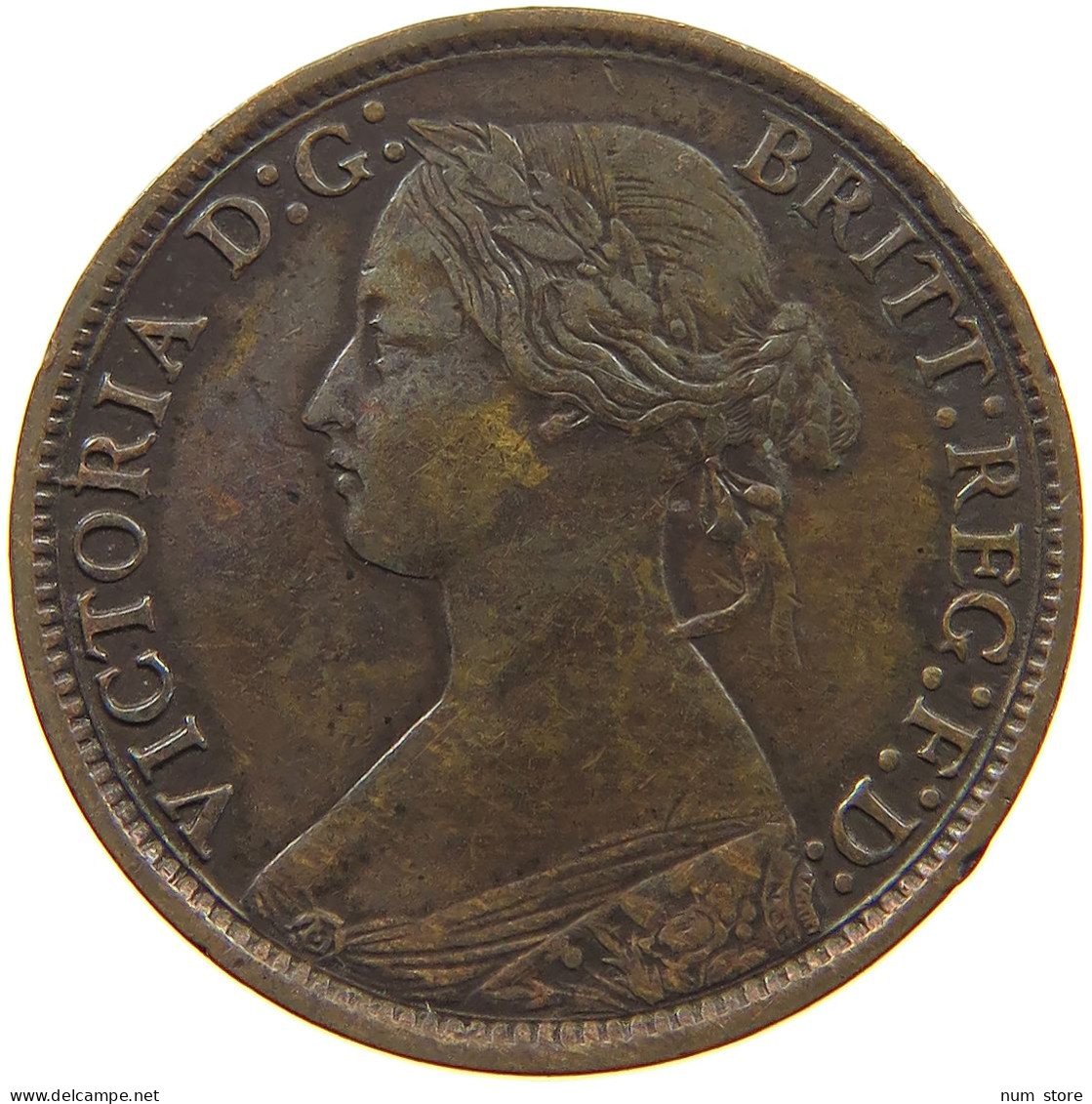 GREAT BRITAIN FARTHING 1867 Victoria 1837-1901 #a058 0133 - B. 1 Farthing