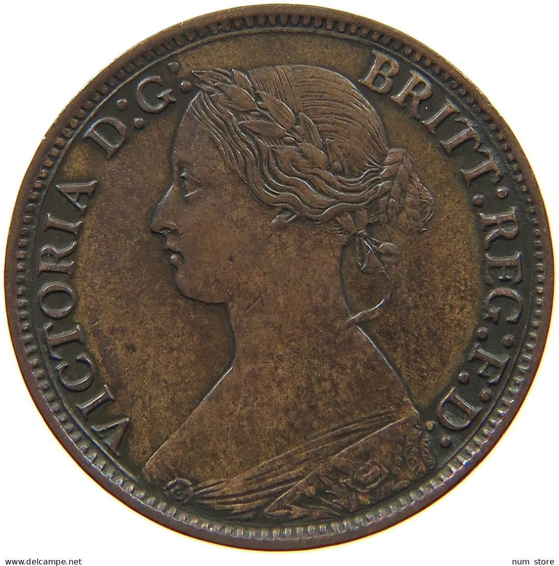 GREAT BRITAIN FARTHING 1866 Victoria 1837-1901 #c009 0273 - B. 1 Farthing