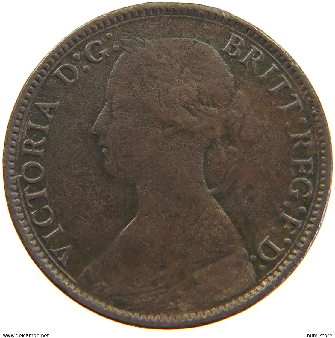 GREAT BRITAIN FARTHING 1867 Victoria 1837-1901 #a066 0799 - B. 1 Farthing