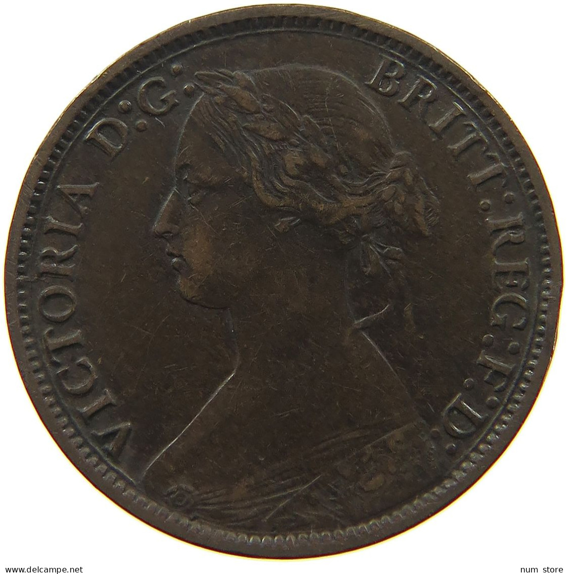 GREAT BRITAIN FARTHING 1866 Victoria 1837-1901 #c081 0329 - B. 1 Farthing