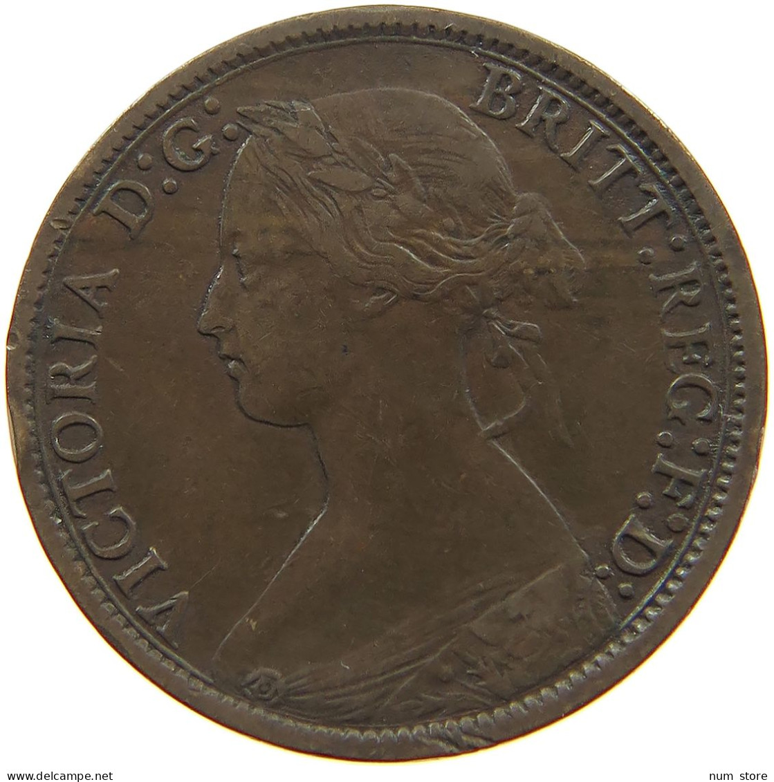 GREAT BRITAIN FARTHING 1866 Victoria 1837-1901 #a011 0817 - B. 1 Farthing