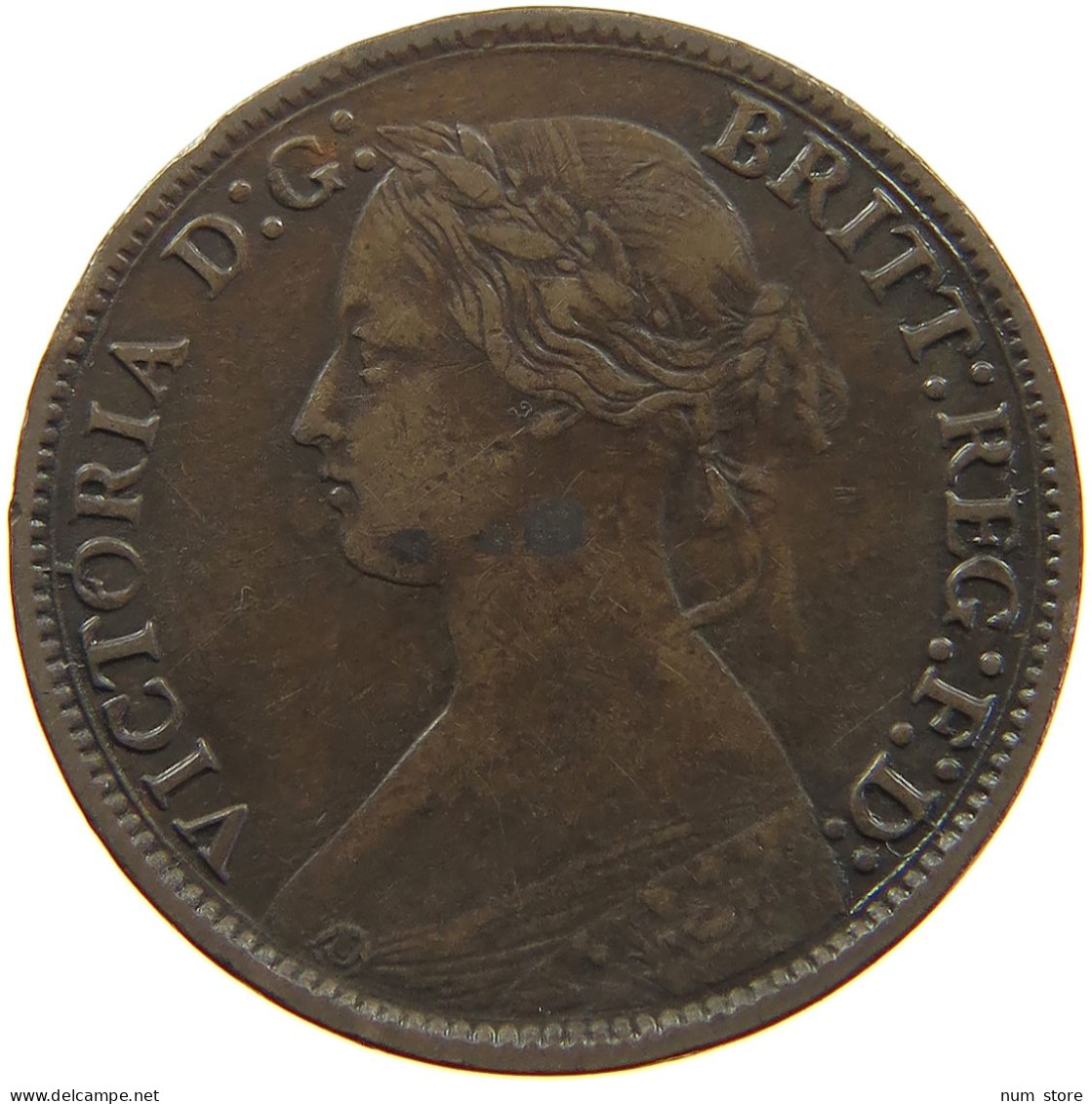 GREAT BRITAIN FARTHING 1866 Victoria 1837-1901 #a085 0633 - B. 1 Farthing