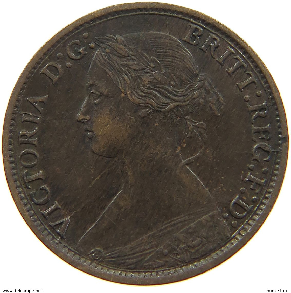 GREAT BRITAIN FARTHING 1866 Victoria 1837-1901 #a011 0823 - B. 1 Farthing