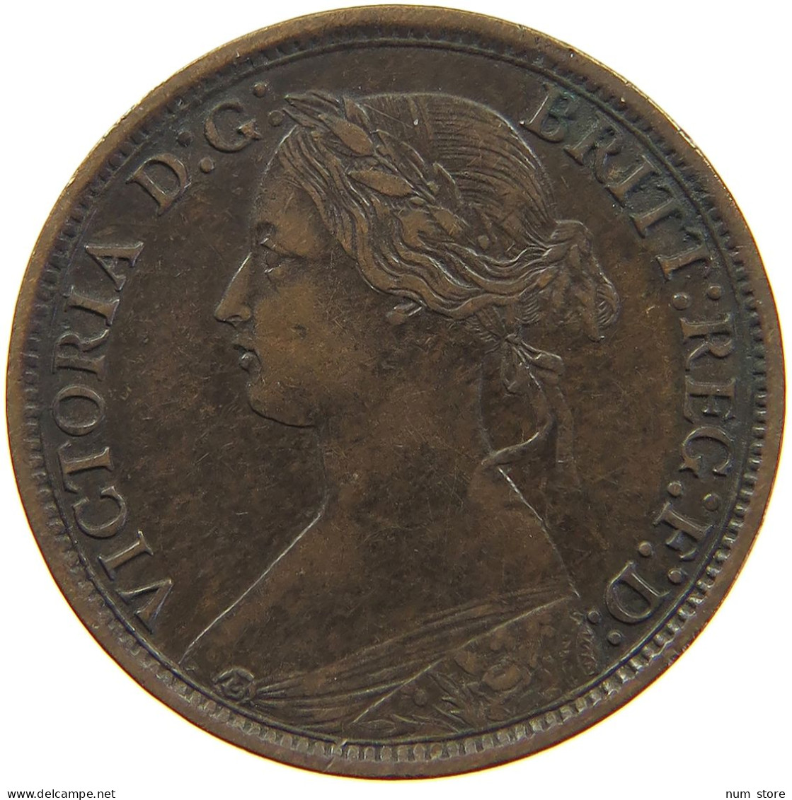 GREAT BRITAIN FARTHING 1864 Victoria 1837-1901 #c063 0083 - B. 1 Farthing