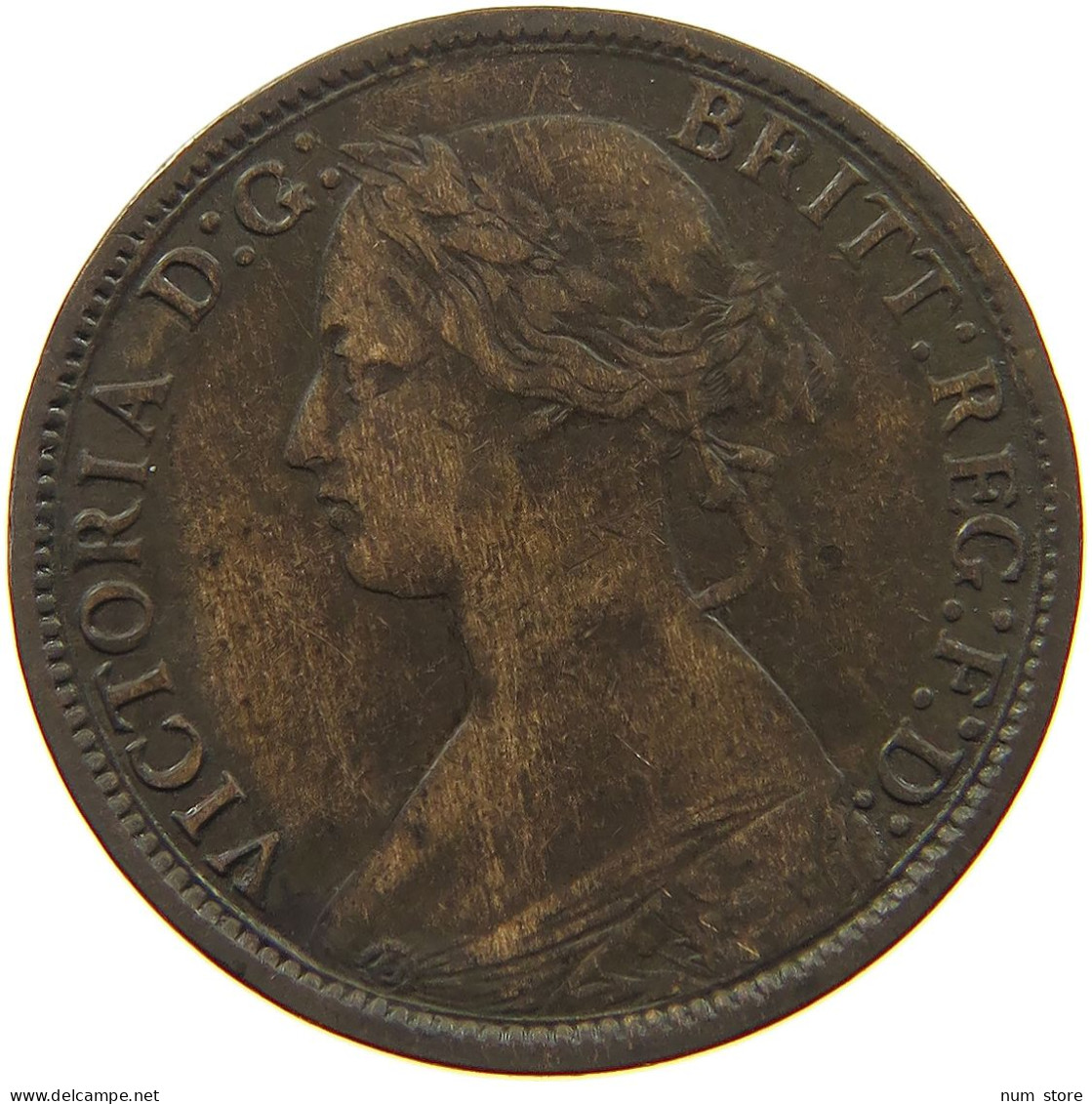 GREAT BRITAIN FARTHING 1864 Victoria 1837-1901 #c081 0347 - B. 1 Farthing