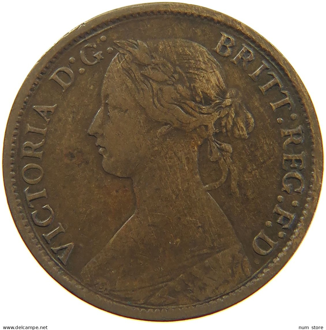 GREAT BRITAIN FARTHING 1862 Victoria 1837-1901 #c064 0095 - B. 1 Farthing