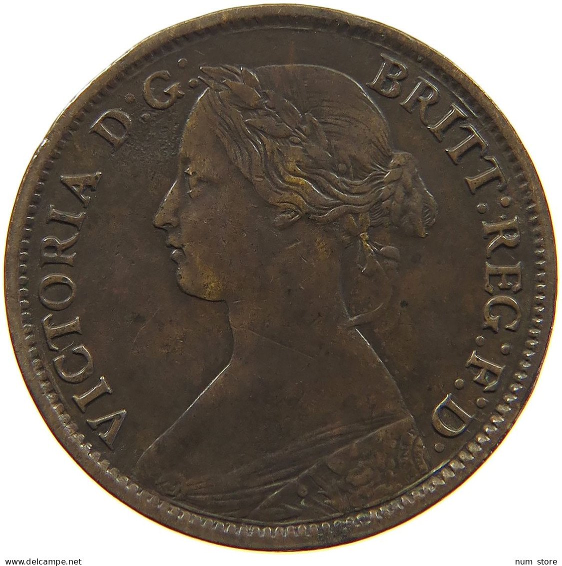 GREAT BRITAIN FARTHING 1862 Victoria 1837-1901 #a058 0121 - B. 1 Farthing