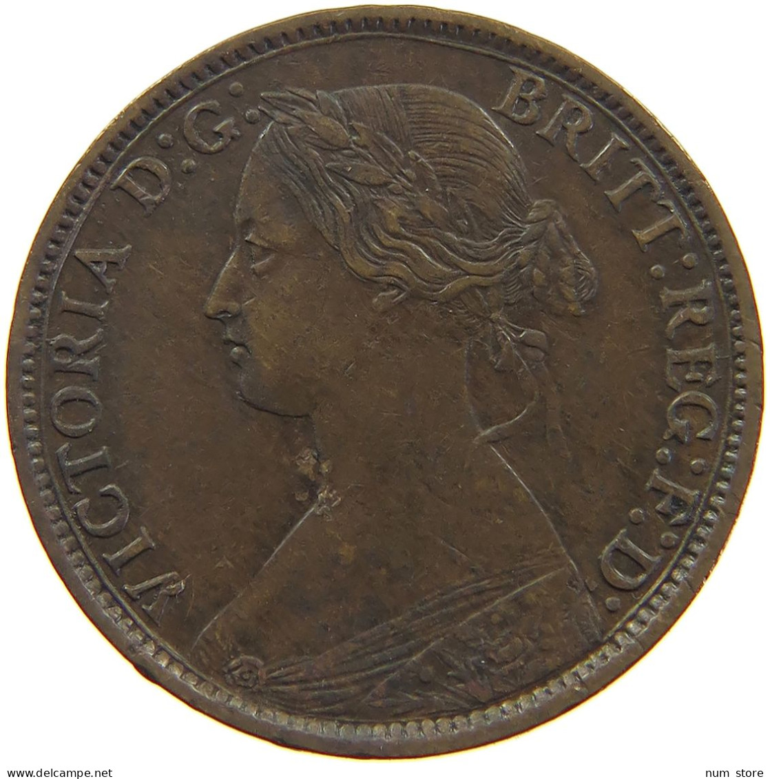 GREAT BRITAIN FARTHING 1861 Victoria 1837-1901 #c063 0099 - B. 1 Farthing