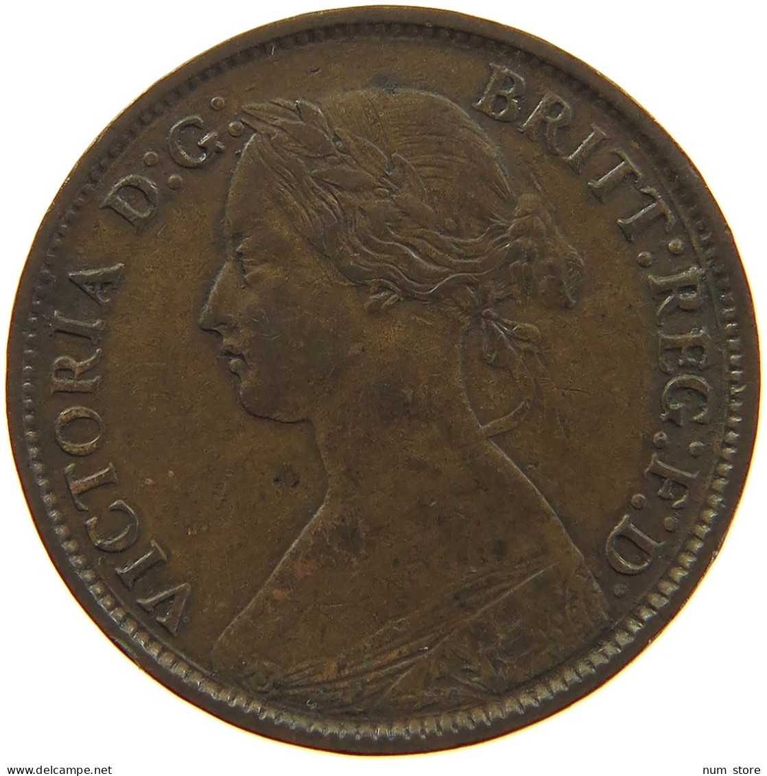 GREAT BRITAIN FARTHING 1861 Victoria 1837-1901 #s010 0219 - B. 1 Farthing