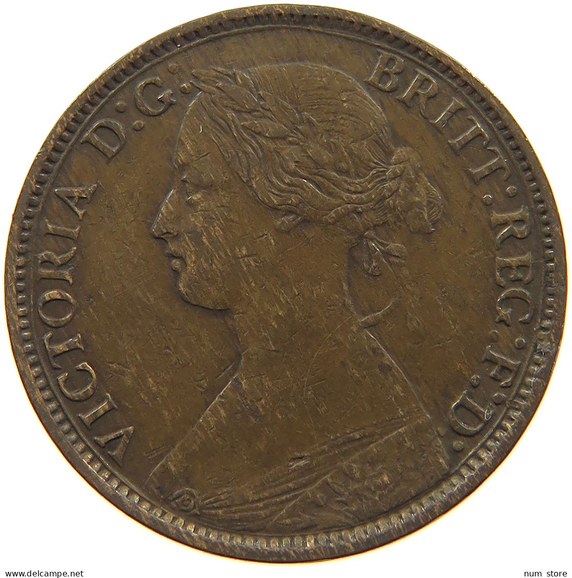 GREAT BRITAIN FARTHING 1861 Victoria 1837-1901 #c081 0325 - B. 1 Farthing