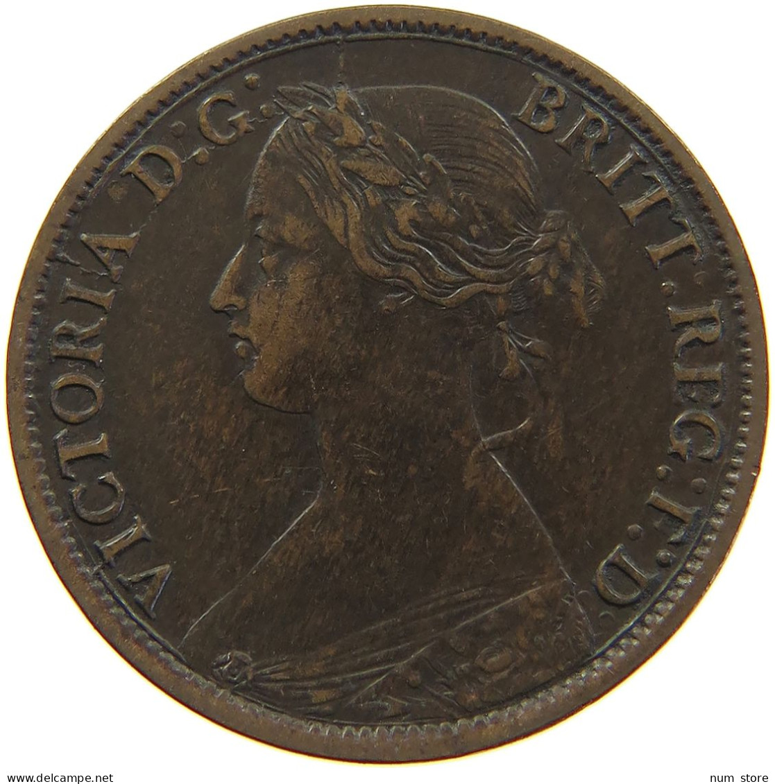 GREAT BRITAIN FARTHING 1866 Victoria 1837-1901 #c063 0093 - B. 1 Farthing