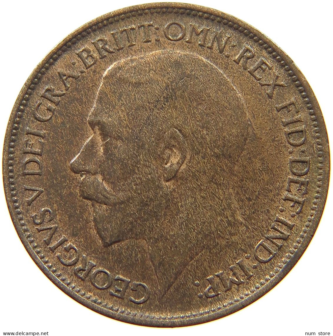 GREAT BRITAIN HALFPENNY 1919 George V. (1910-1936) #a002 0429 - C. 1/2 Penny