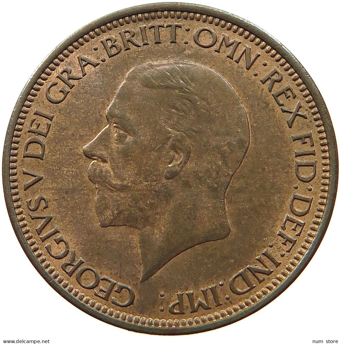 GREAT BRITAIN HALFPENNY 1936 George V. (1910-1936) #t058 0535 - C. 1/2 Penny