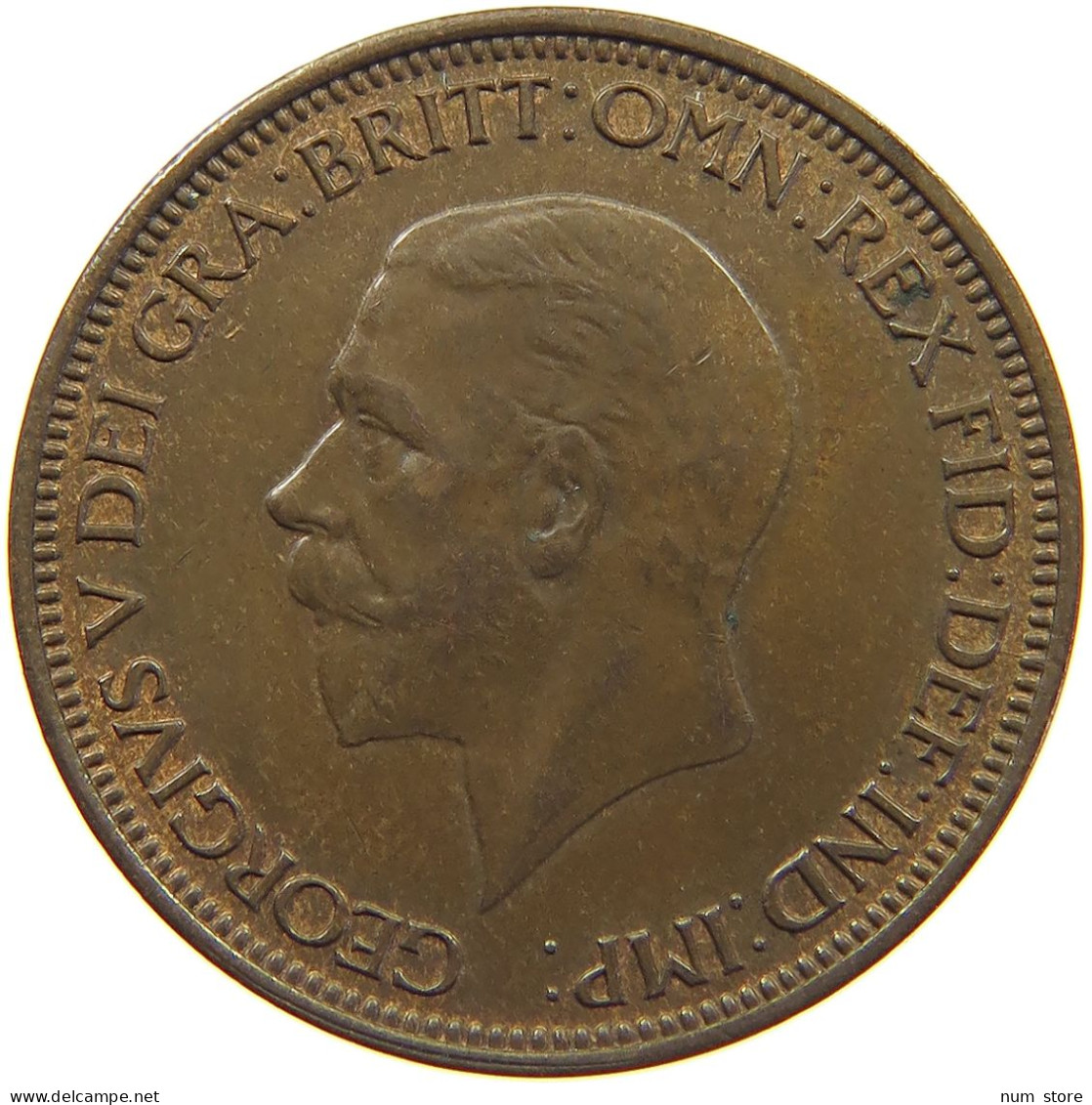 GREAT BRITAIN HALFPENNY 1935 George V. (1910-1936) #c015 0285 - C. 1/2 Penny