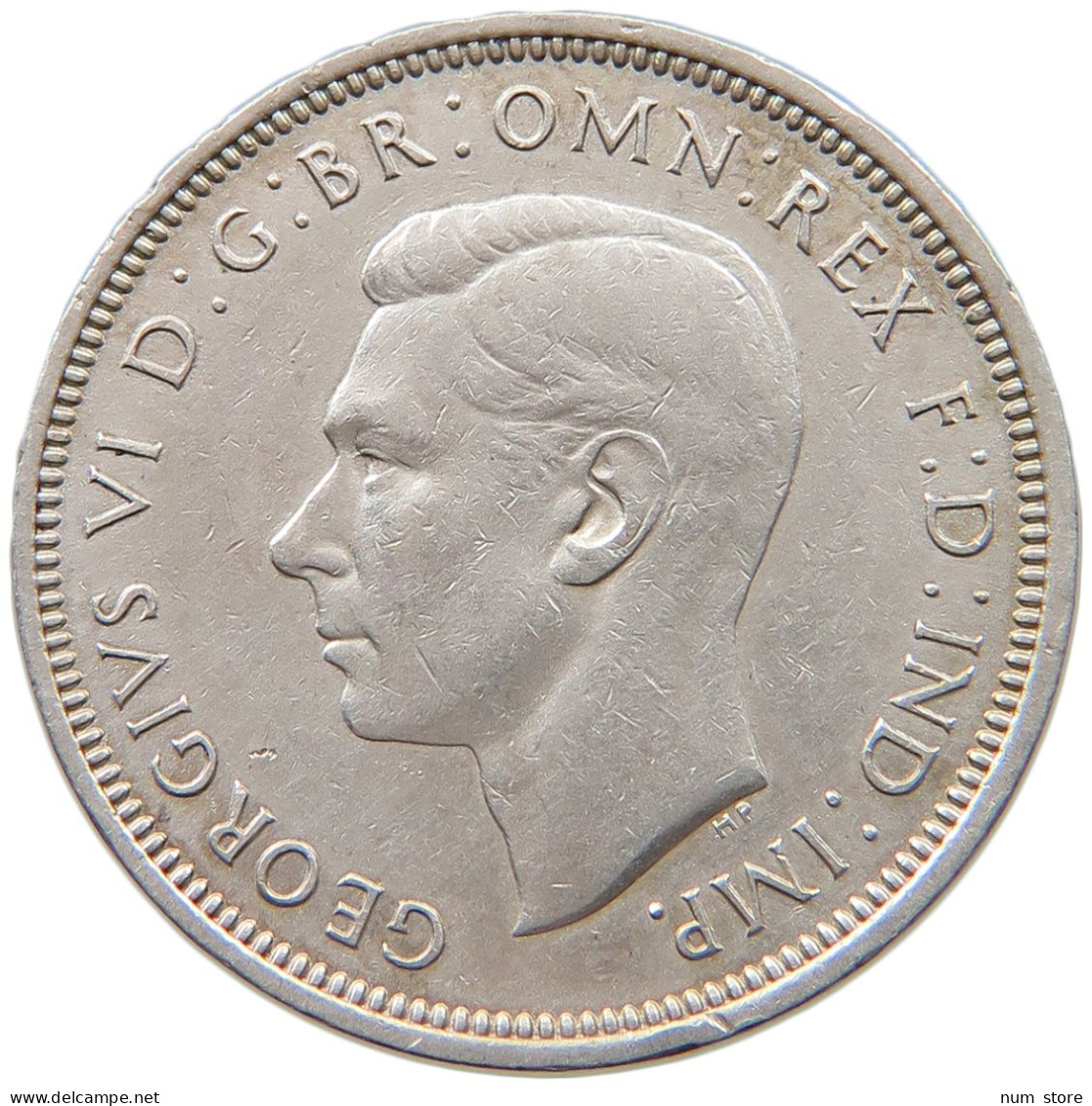 GREAT BRITAIN HALFPENNY 1948 George VI. (1936-1952) SILVER PLATED #t085 0305 - C. 1/2 Penny