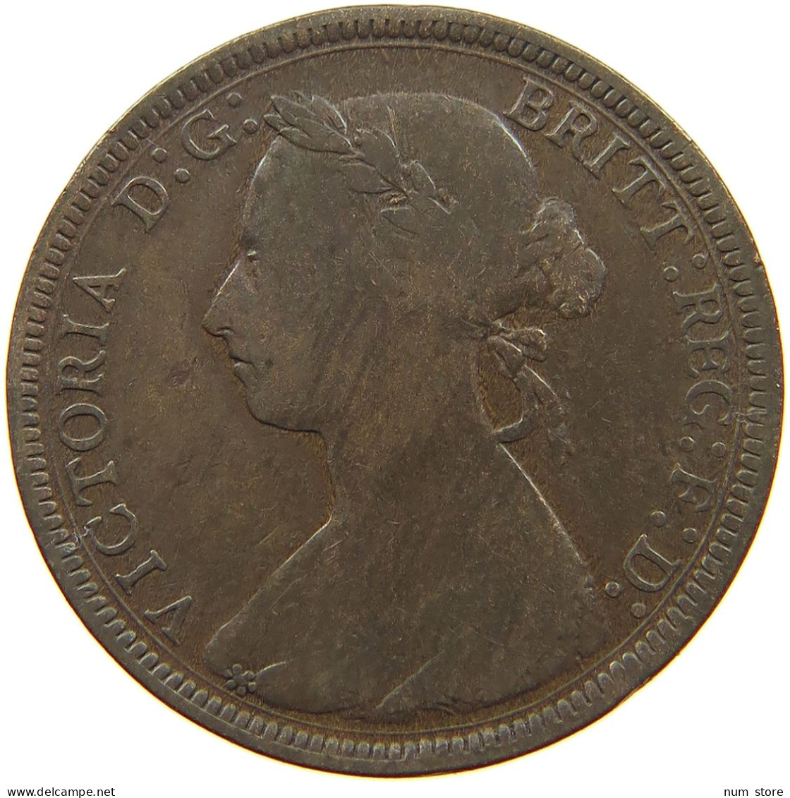 GREAT BRITAIN HALFPENNY 1891 Victoria 1837-1901 #a095 0179 - C. 1/2 Penny