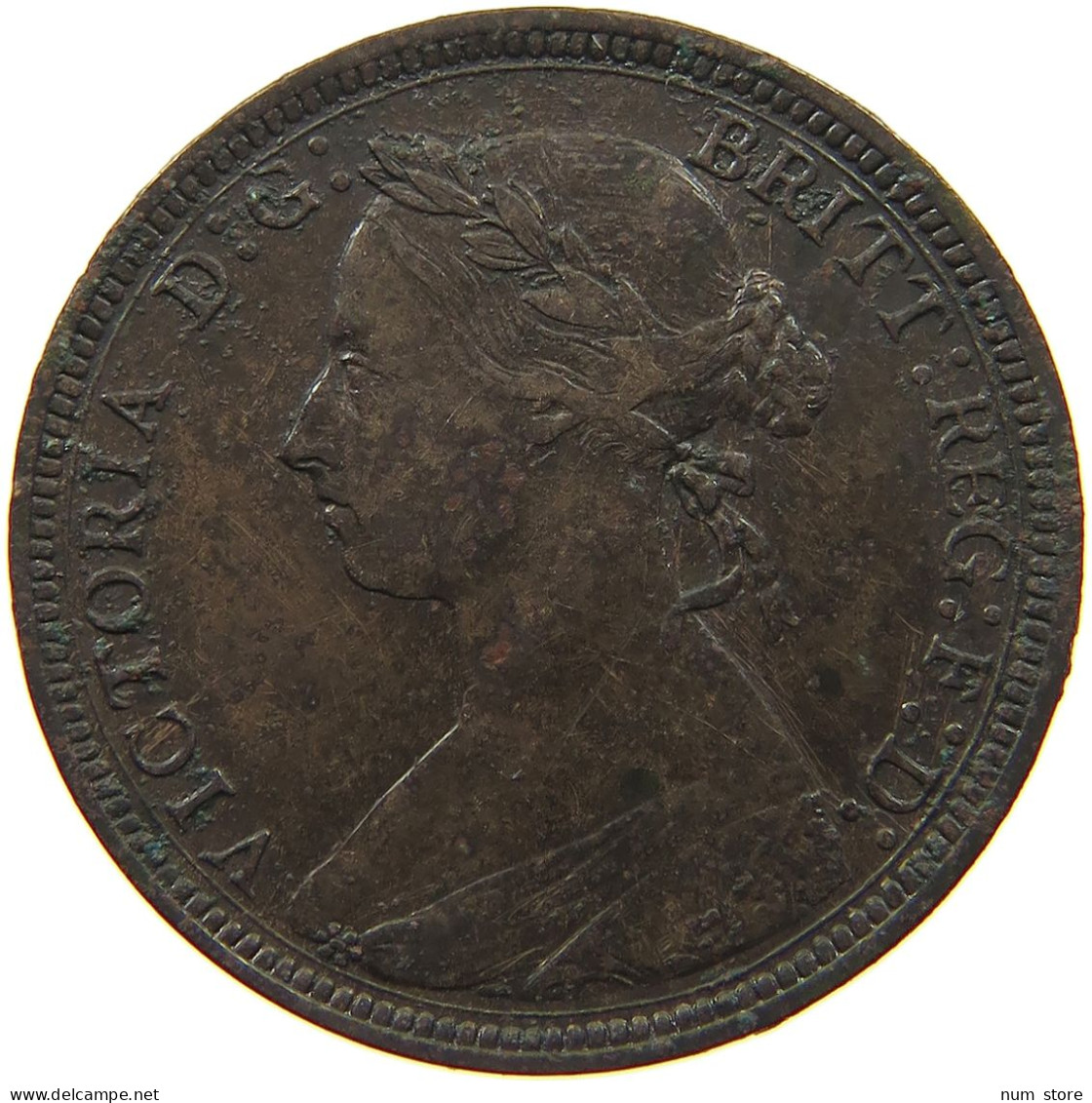 GREAT BRITAIN HALFPENNY 1891 Victoria 1837-1901 #a011 0389 - C. 1/2 Penny