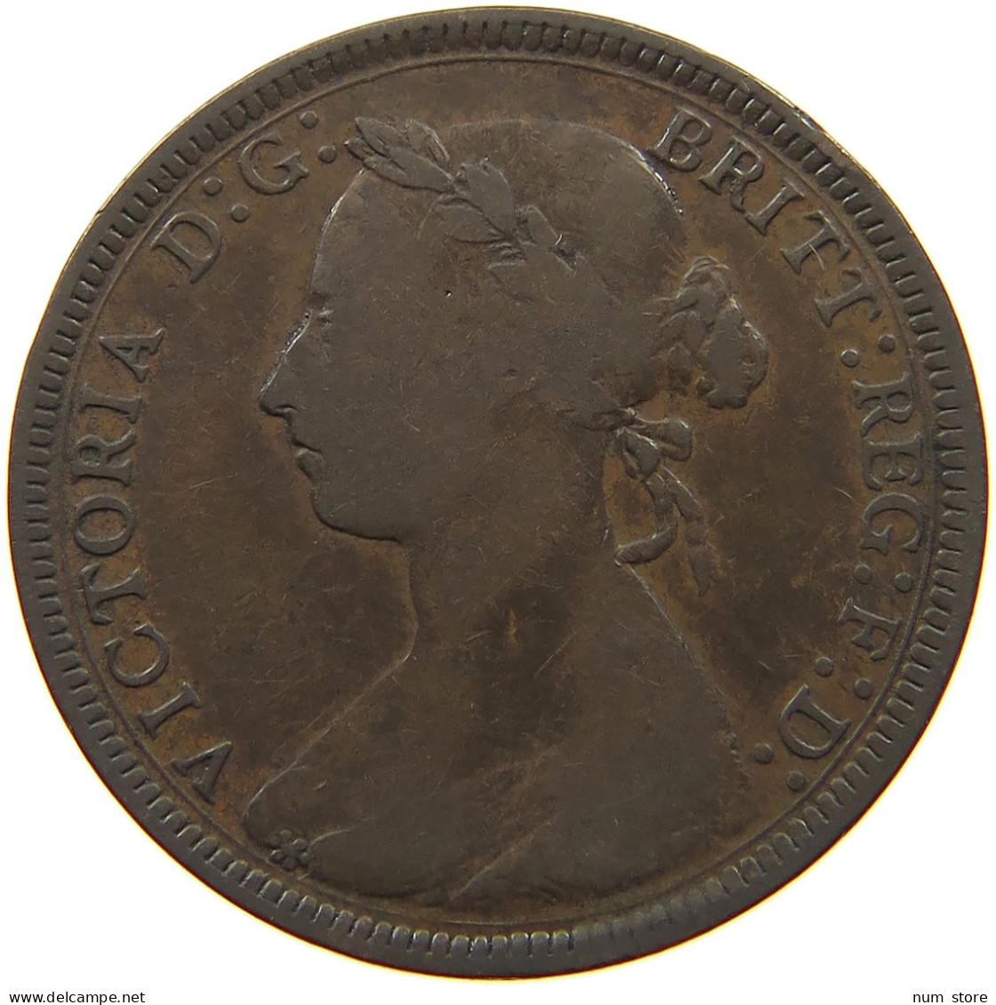 GREAT BRITAIN HALFPENNY 1891 Victoria 1837-1901 #a011 0387 - C. 1/2 Penny