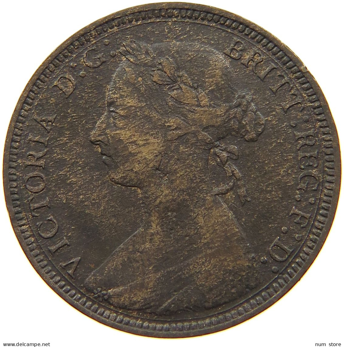 GREAT BRITAIN HALFPENNY 1889 Victoria 1837-1901 #a011 0413 - C. 1/2 Penny