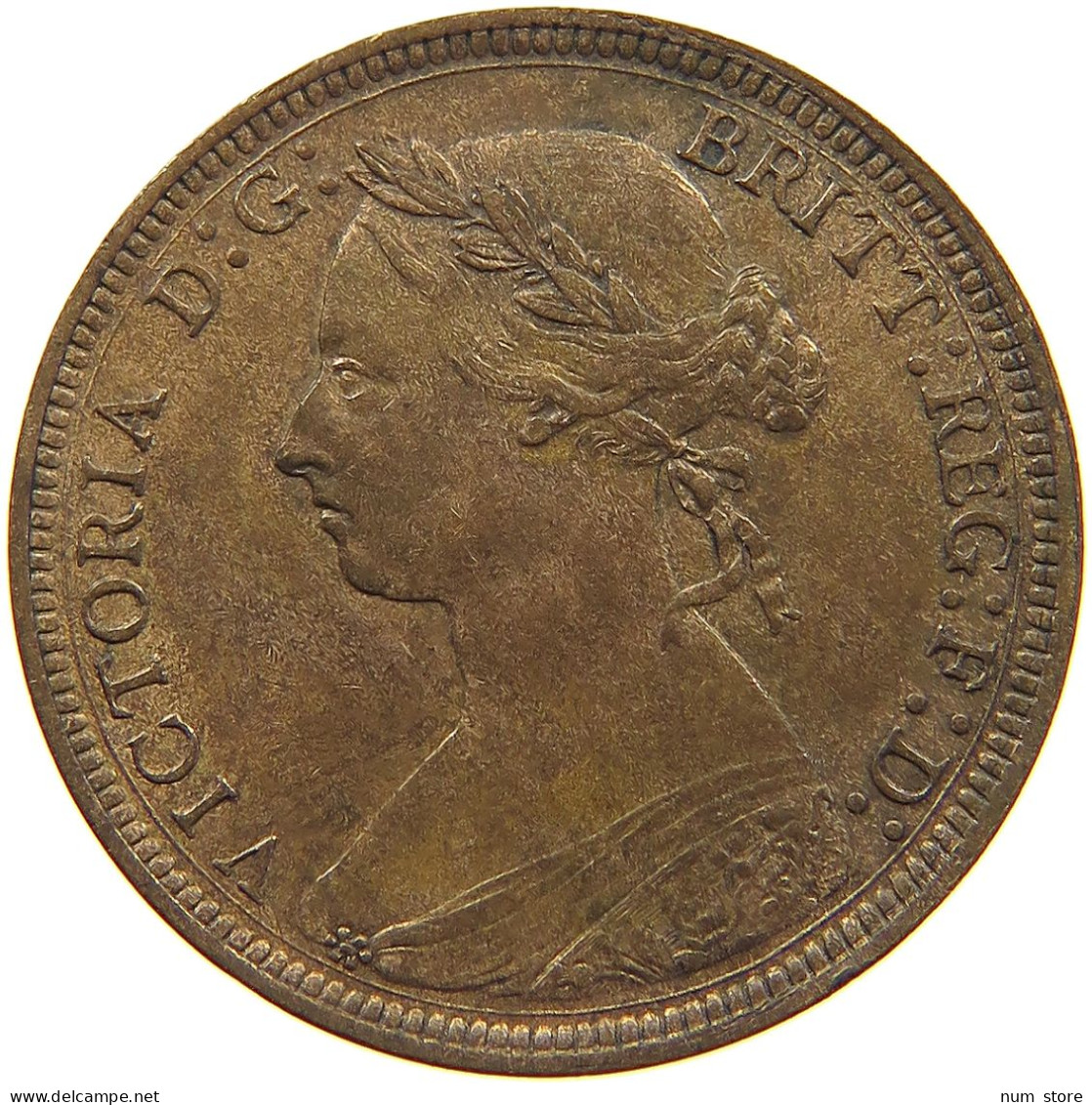 GREAT BRITAIN HALFPENNY 1888 Victoria 1837-1901 #t138 0117 - C. 1/2 Penny