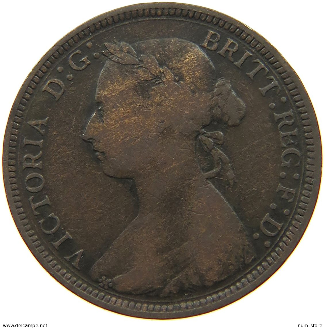 GREAT BRITAIN HALFPENNY 1889 Victoria 1837-1901 #a011 0381 - C. 1/2 Penny